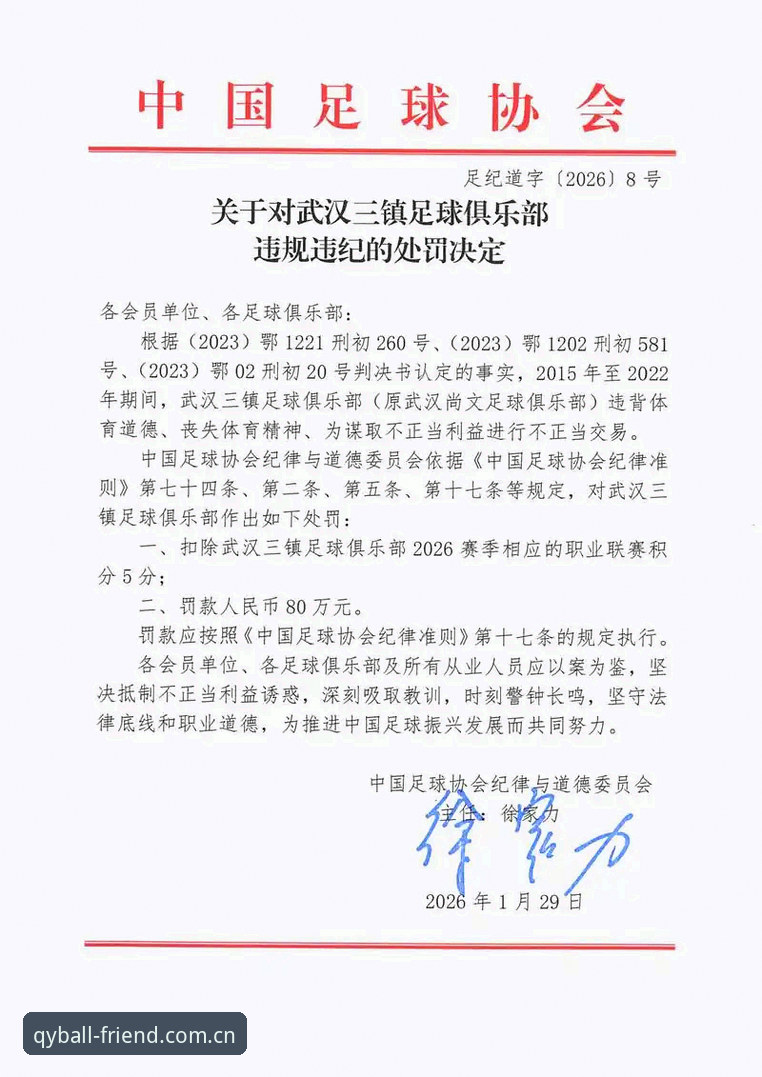 足协第三批禁足名单详解：17人终身禁赛，48人遭重罚